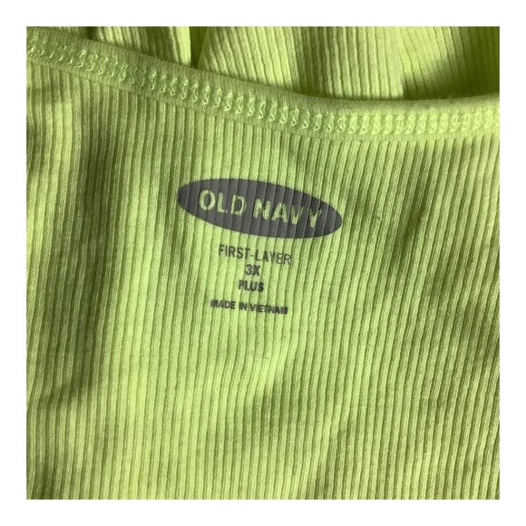 4 Pcs Old Navy Womens Size 3X Tank Tops Yellow White Black Neon Green - Picture 7 of 13